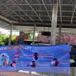 Pemasangan Banner Prokes KKN 35 UMBY