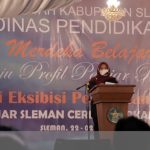 Bupati Sleman saat memberikan sambutan