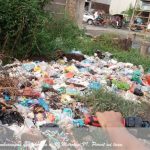 Tumpukan Pembuangan Sampah Sembarangan yang berada di JI Metrologi VI Percut sei tuan Medan