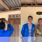 Pemasangan Plang KKN 22 di Semuluh Lor